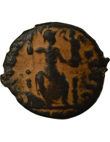 Rome Empire Théodose II Constantinople assise 1 nummus Cuivre 401-403 Antioche