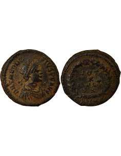 Rome Empire Théodose Ier Vœux Décennaux 1 nummus Cuivre 378-388