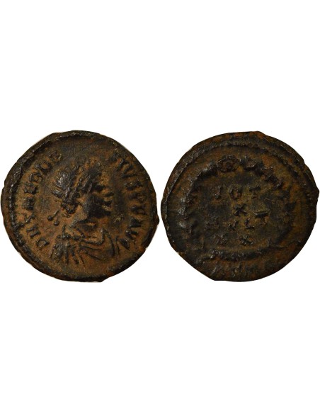 Rome Empire Théodose Ier Vœux Décennaux 1 nummus Cuivre 378-388