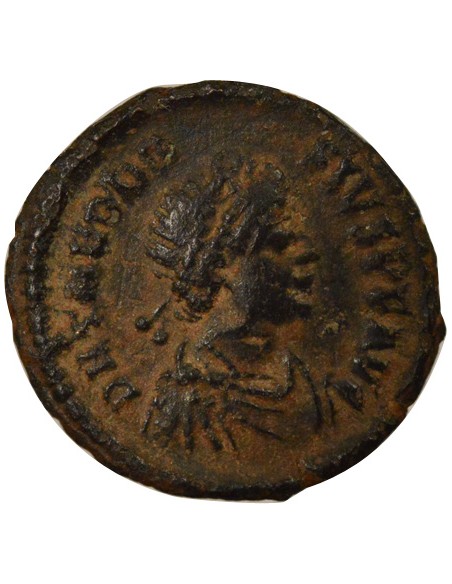 Rome Empire Théodose Ier Vœux Décennaux 1 nummus Cuivre 378-388