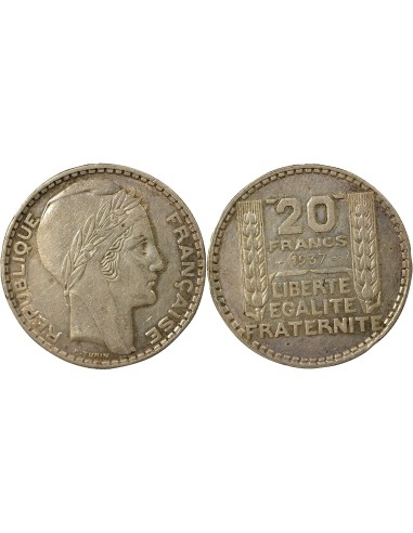 Turin 20 francs Argent 1937 A Paris