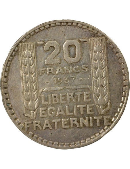 Turin 20 francs Argent 1937 A Paris