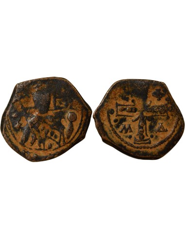 Empire Byzantin Alexis I Comnène 4e Type 1 tetarteron Cuivre 1094-1117 Thessalonique