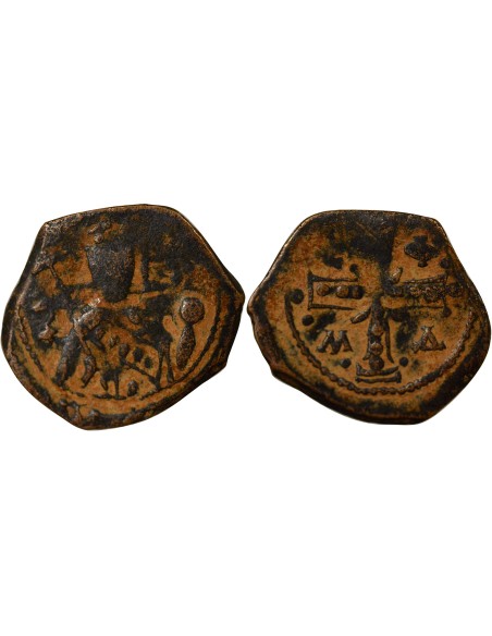 Empire Byzantin Alexis I Comnène 4e Type 1 tetarteron Cuivre 1094-1117 Thessalonique