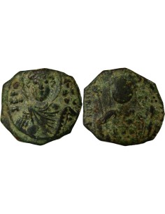 Empire Byzantin Jean II Comnène Type B 1/2 tetarteron Cuivre 1118-1122 Thessalonique