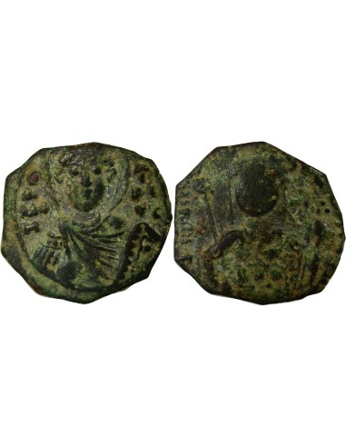 Empire Byzantin Jean II Comnène Type B 1/2 tetarteron Cuivre 1118-1122 Thessalonique