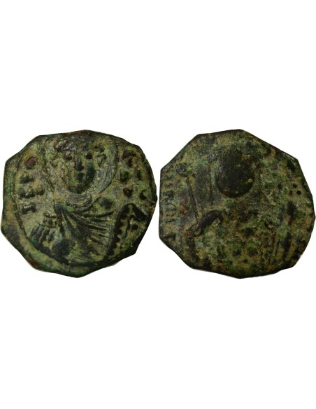 Empire Byzantin Jean II Comnène Type B 1/2 tetarteron Cuivre 1118-1122 Thessalonique