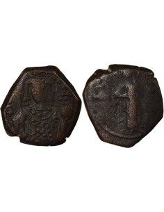 Empire Byzantin Jean II Comnène Type A 1/2 tetarteron Cuivre 1222-1137 Thessalonique