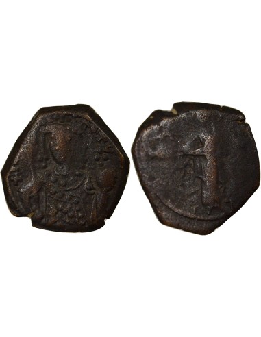 Empire Byzantin Jean II Comnène Type A 1/2 tetarteron Cuivre 1222-1137 Thessalonique