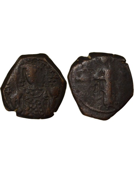 Empire Byzantin Jean II Comnène Type A 1/2 tetarteron Cuivre 1222-1137 Thessalonique
