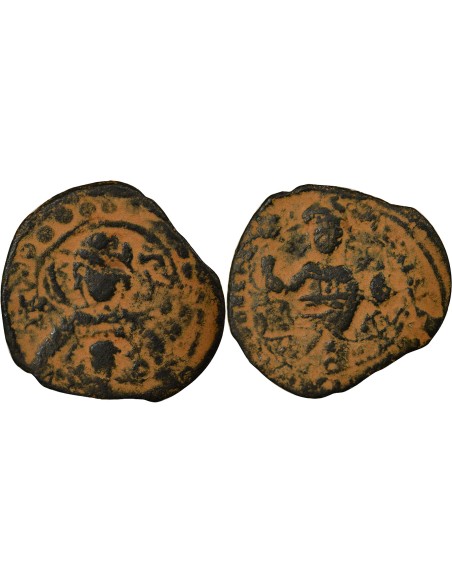 Empire Byzantin Alexis I Comnène 2e Type 1 follis Cuivre 1087-1092 Constantinople