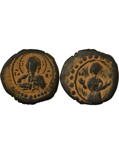 Empire Byzantin Alexis I Comnène 2e Type 1 follis Cuivre 1087-1092 Constantinople