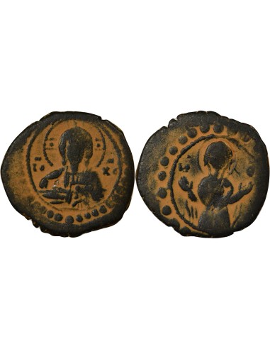 Empire Byzantin Alexis I Comnène 2e Type 1 follis Cuivre 1087-1092 Constantinople