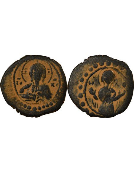 Empire Byzantin Alexis I Comnène 2e Type 1 follis Cuivre 1087-1092 Constantinople