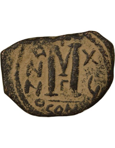 Empire Byzantin Héraclius Classe IV 1 follis Bronze An 16 (625-626) Constantinople