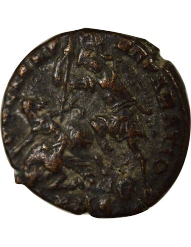 Rome Empire Constance II Soldat terrassant Cavalier 1 nummus Cuivre 355-361 Antioche