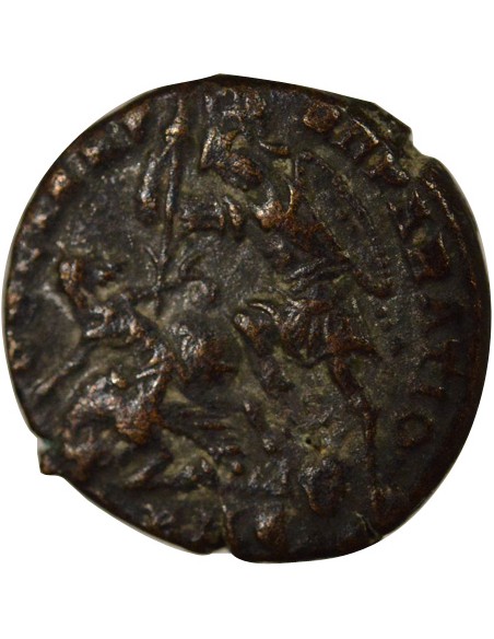 Rome Empire Constance II Soldat terrassant Cavalier 1 nummus Cuivre 355-361 Antioche