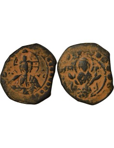 Empire Byzantin Alexis I Comnène 2e Type 1 follis Cuivre 1087-1092 Constantinople