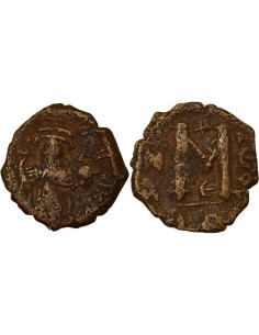 Empire Byzantin Constant II Héraclius Classe V 1 follis Cuivre 651-652 Constantinople