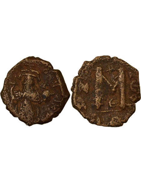 Empire Byzantin Constant II Héraclius Classe V 1 follis Cuivre 651-652 Constantinople