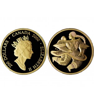 CANADA, ELIZABETH II - 200 DOLLARS OR 2000 "Mother and Child" 2