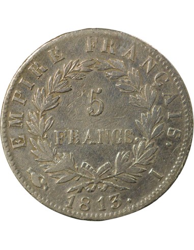 Roi d'Italie Empire 5 francs Argent 1813 I Limoges