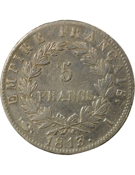 Roi d'Italie Empire 5 francs Argent 1813 I Limoges
