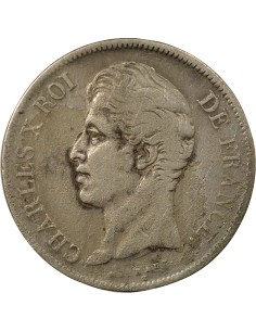 Charles X 2e Type 5 francs Argent 1828 W Lille 2
