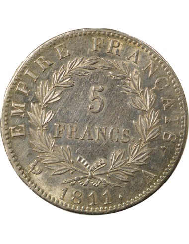 Roi d'Italie Empire 5 francs Argent 1811 A - Paris