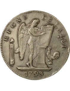 au Génie 6 livres Argent 1793 A - Paris 2
