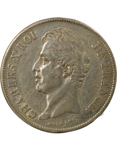 Charles X 2e Type 5 francs Argent 1827 W Lille 2