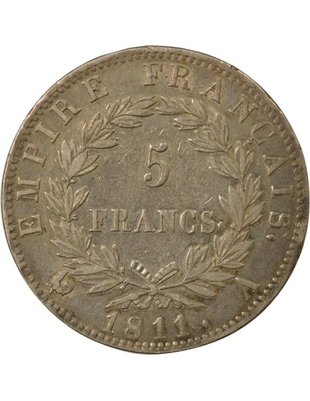Roi d'Italie Empire 5 francs Argent 1811 A - Paris