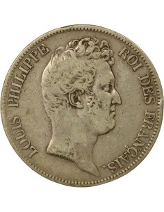 5 Francs Argent Louis-Philippe I 1830 W - Tranche en Creux 2