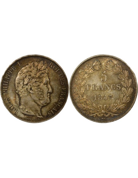 Louis-Philippe Ier Louis-Philippe I - 5 Francs Argent - 1847 A Paris 5 francs Argent 1847 A - Paris