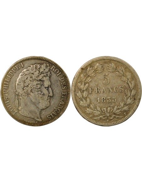 Louis-Philippe Ier Louis-Philippe I - 5 Francs Argent - 1835 I Limoges 5 francs Argent 1835 I Limoges