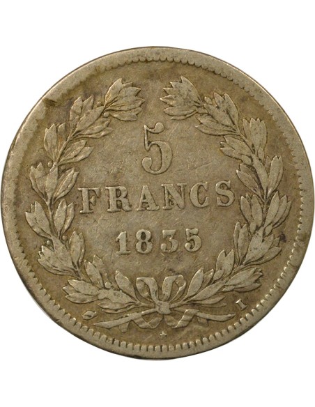 Louis-Philippe Ier Louis-Philippe I - 5 Francs Argent - 1835 I Limoges 5 francs Argent 1835 I Limoges