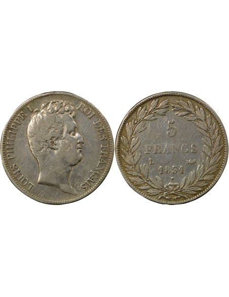 Louis-Philippe Ier Louis-Philippe I - 5 Francs Argent