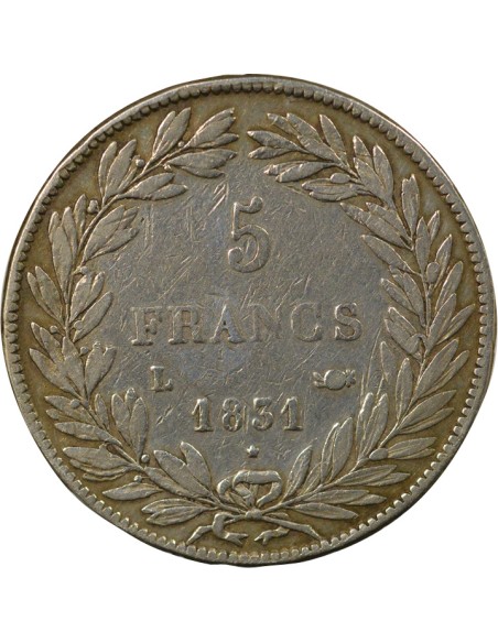 Louis-Philippe Ier Louis-Philippe I - 5 Francs Argent