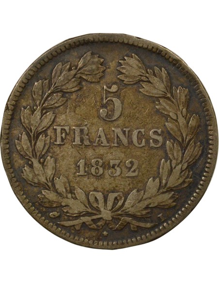 Louis-Philippe Ier Louis-Philippe I - 5 Francs Argent - 1832 I Limoges 5 francs Argent 1832 I Limoges