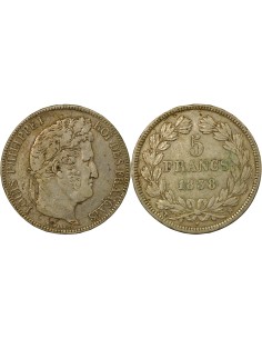 Louis-Philippe Ier Louis-Philippe I - 5 Francs Argent - 1838 MA Marseille 5 francs Argent 1838 MA Marseille
