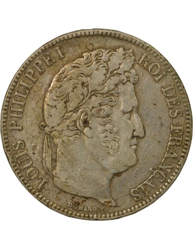 Louis-Philippe Ier Louis-Philippe I - 5 Francs Argent - 1838 MA Marseille 5 francs Argent 1838 MA Marseille