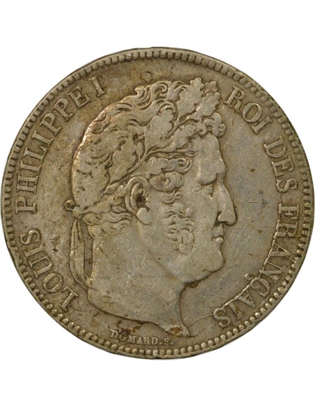 Louis-Philippe Ier Louis-Philippe I - 5 Francs Argent - 1838 MA Marseille 5 francs Argent 1838 MA Marseille