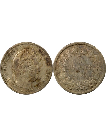 Louis-Philippe Ier Louis-Philippe I - 5 Francs Argent - 1835 MA Marseille 5 francs Argent 1835 MA Marseille