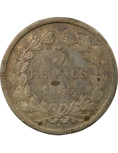 Louis-Philippe Ier Louis-Philippe I - 5 Francs Argent - 1835 MA Marseille 5 francs Argent 1835 MA Marseille