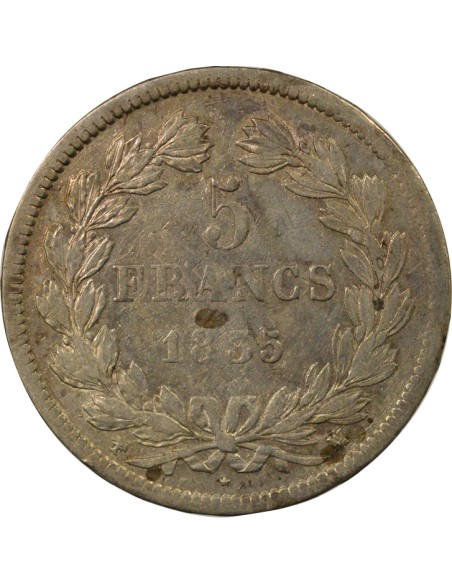 Louis-Philippe Ier Louis-Philippe I - 5 Francs Argent - 1835 MA Marseille 5 francs Argent 1835 MA Marseille