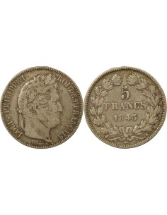 Louis-Philippe Ier Louis-Philippe I - 5 Francs Argent - 1843 K Bordeaux 5 francs Argent 1843 K Bordeaux