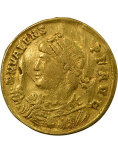 Rome Empire Valens Vœux Publics 1 solidius Or 368 Constantinople 2
