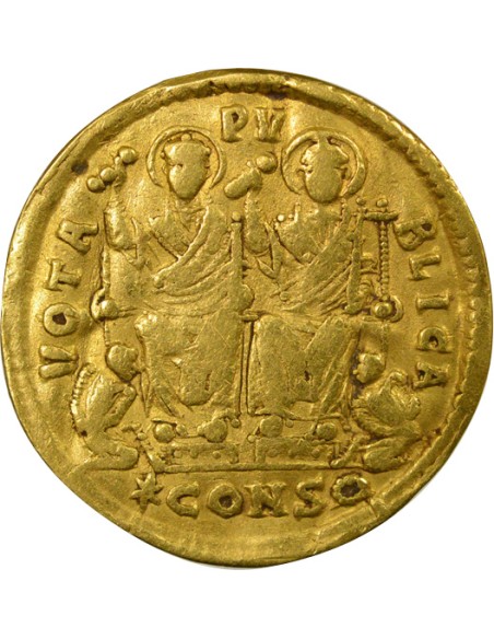 Rome Empire Valens Vœux Publics 1 solidius Or 368 Constantinople