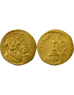 Empire Byzantin Héraclius Classe IIb 1 solidus Or 616-625 Constantinople