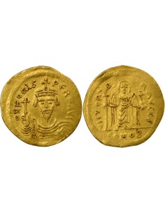 Empire Byzantin Phocas Classe IIIa 1 solidus Or 603-607 Constantinople